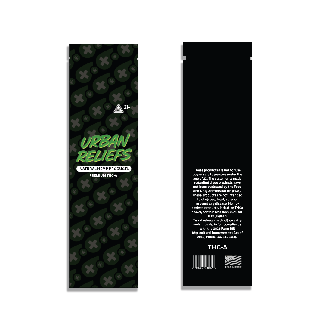 2×7” Direct Print Mylar Bags