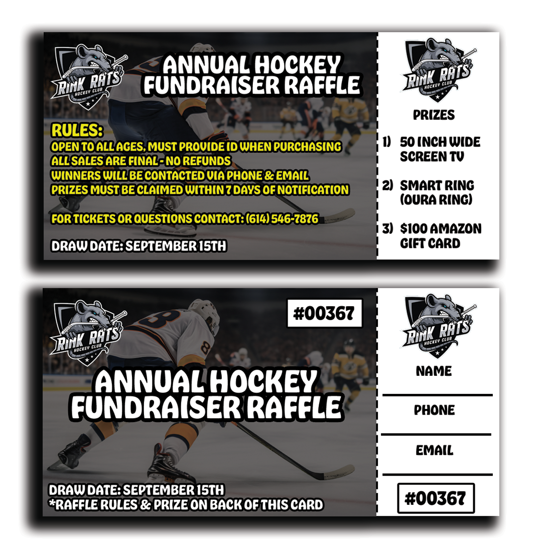 Custom Raffle Book Tickets Custom Raffle Tickets – Made 2 Order Merch