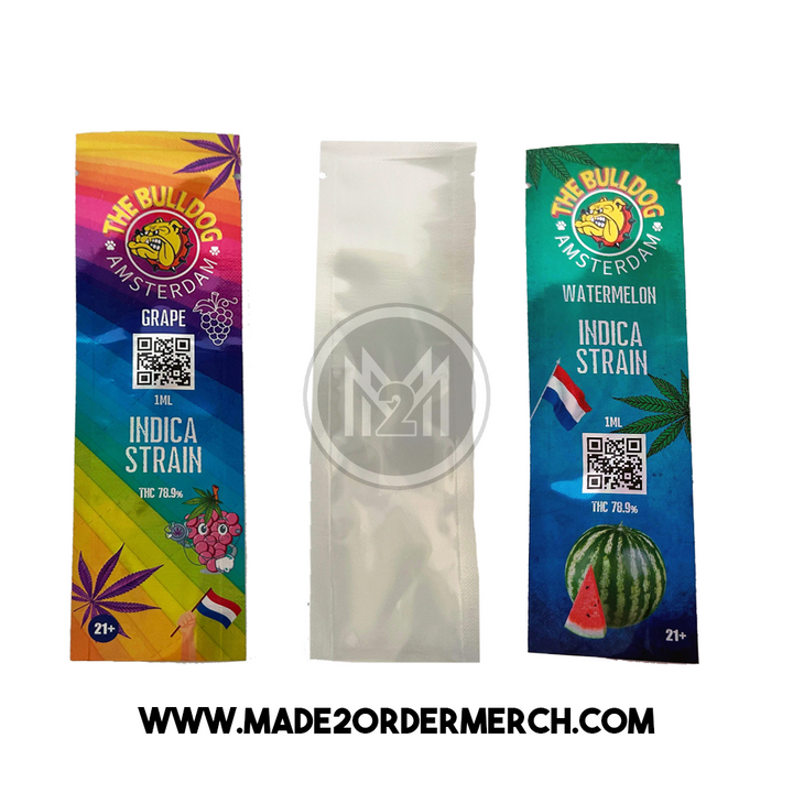 2x7" Pre Roll/Vape Mylar Bags