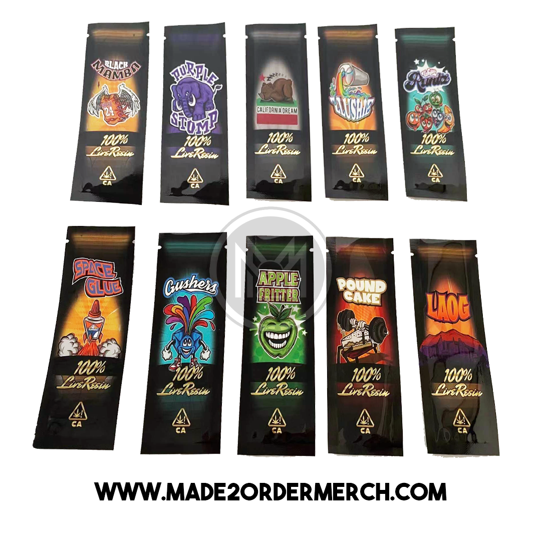 Pre Roll / Vape Pen Mylar Bag: Custom Printed Mylar Bags – Made 2 Order