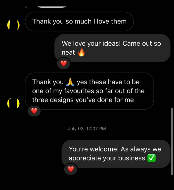 Client testimonial