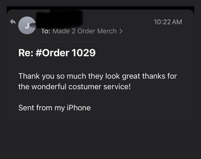 Client testimonial
