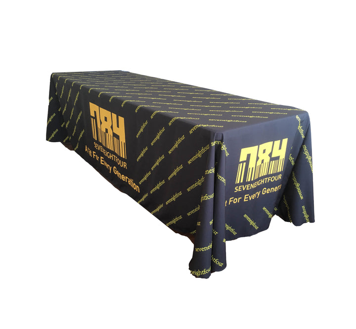 Custom Printed Table Cloth (4 ft, 6 ft or 8 ft)