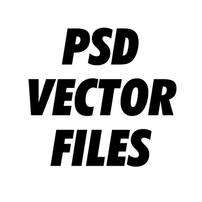 PSD Vector Files Purchase - Made 2 Order Merch