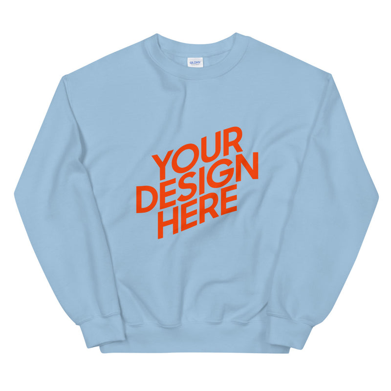 Customizable Unisex Sweatshirt (Upload Artwork) - Made 2 Order Merch